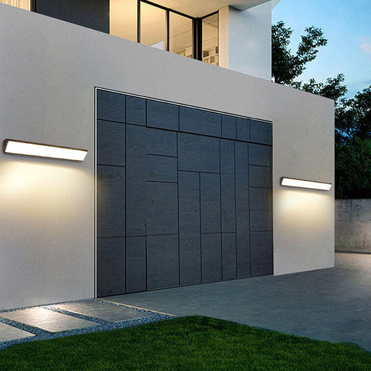 Brehn | AquaBar Moderne LED Außenwandleuchte | Aluminium & Acryl | Langlebig & Wasserdicht | Warmweiß | Verschiedene Größen