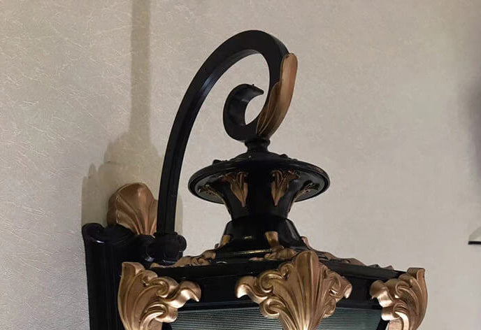 Europäisches Retro-Laternen-Glas Außen wasserdicht 1-Licht Wandleuchte Lamp | Brehn