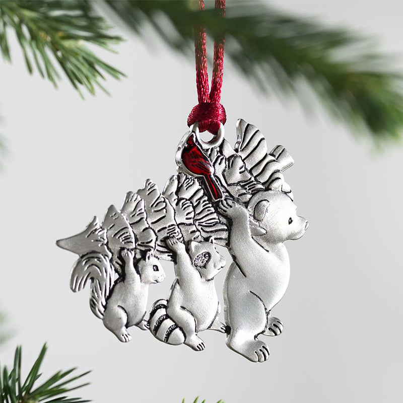 Weihnachtsdekoration aus massivem Zinn