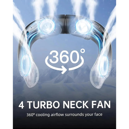 Tragbarer Halsventilator mit wiederaufladbarer Kühlung für Outdoor-Sportarten | Brehn
