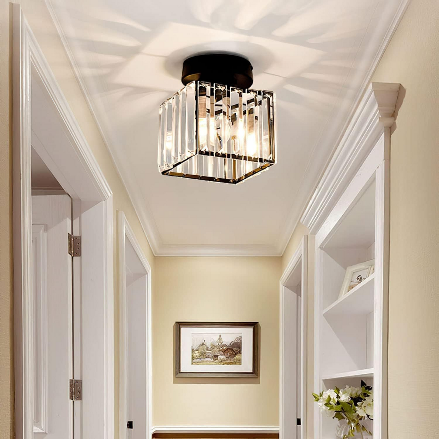 Moderne Kristall Deckenlampe - CrystalGlow | Brehn