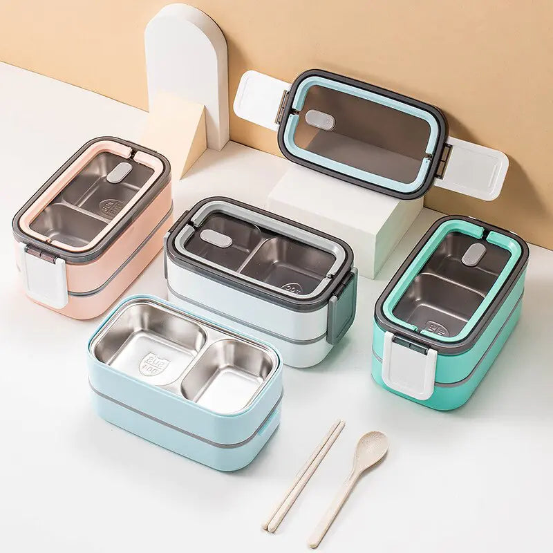Brehn | 2-lagige Edelstahl Bento Lunchbox - MealMate