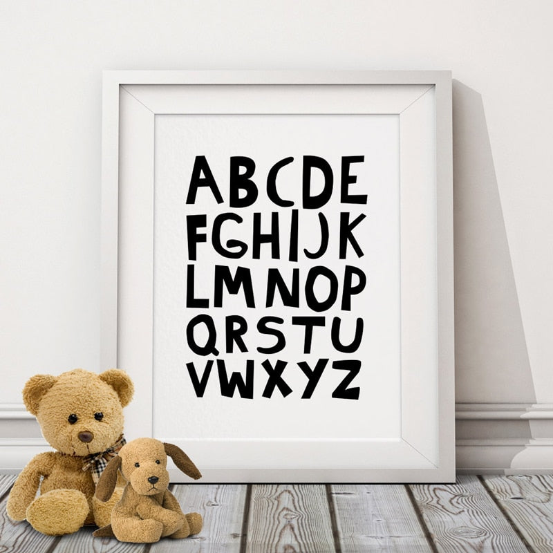 Alphabets - Leinwand Wandkunst Malerei