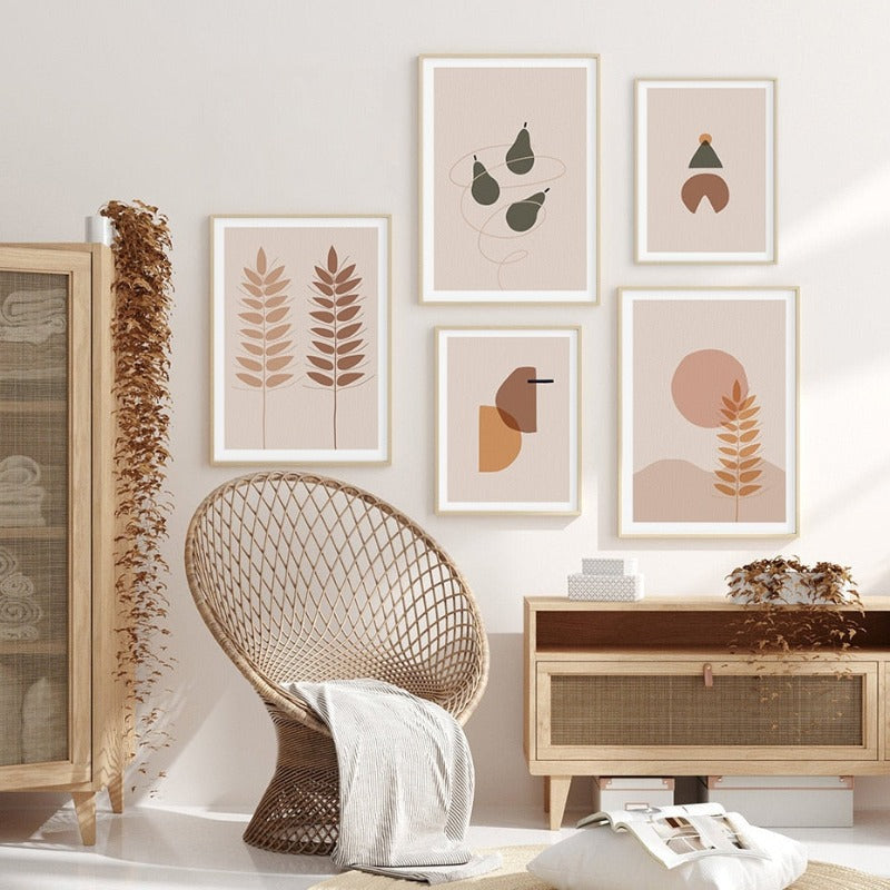 Boho Lifestyle - Leinwand Wandkunst Gemälde