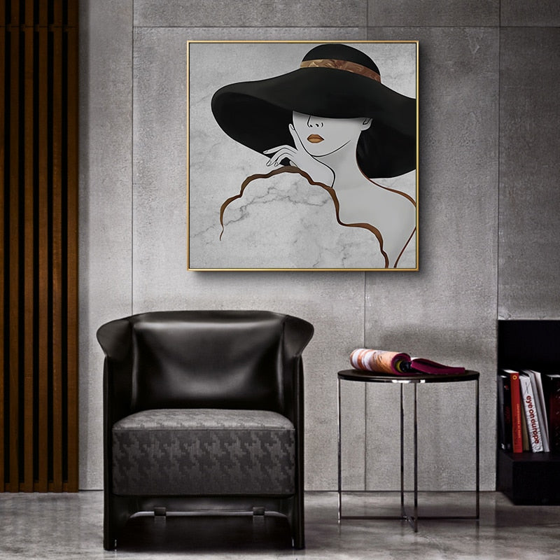 Fashionista - Leinwand Wandkunst Malerei