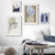 Line Graphic Art - Leinwand Wandkunst Malerei