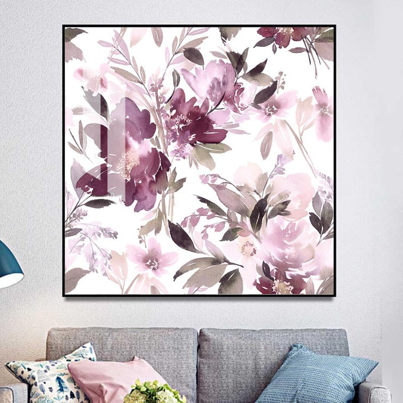 Bloom Lavendel Floral - Leinwand Wandkunst Gemälde