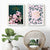 Moderne rosa florale, wunderschöne ländliche Poster-Drucke - Leinwandbilder