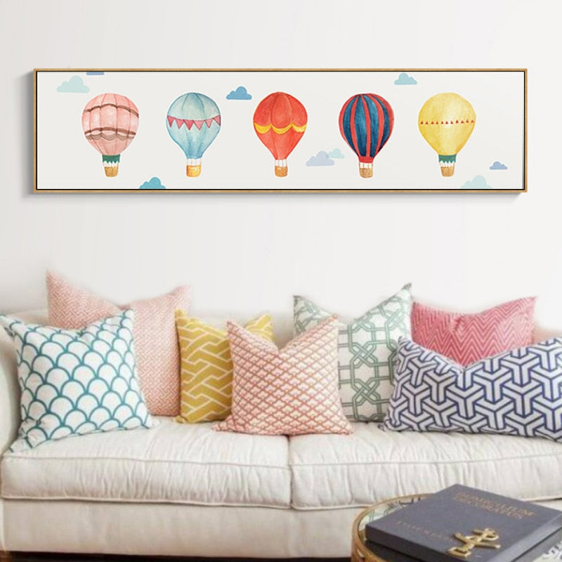 Heißluftballon - Leinwand Wandkunstmalerei
