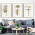 Modernes nordisches Blatt- und Blumenposter – Leinwandbild