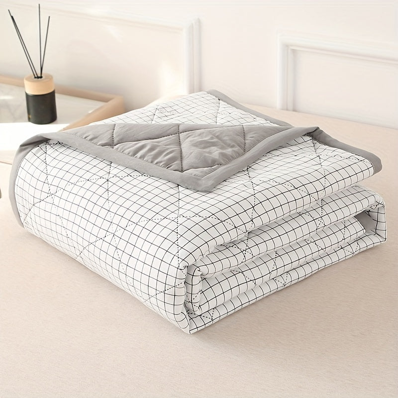 Elegante Preppy Karomuster Sommerdecke für kühle Nächte | Brehn