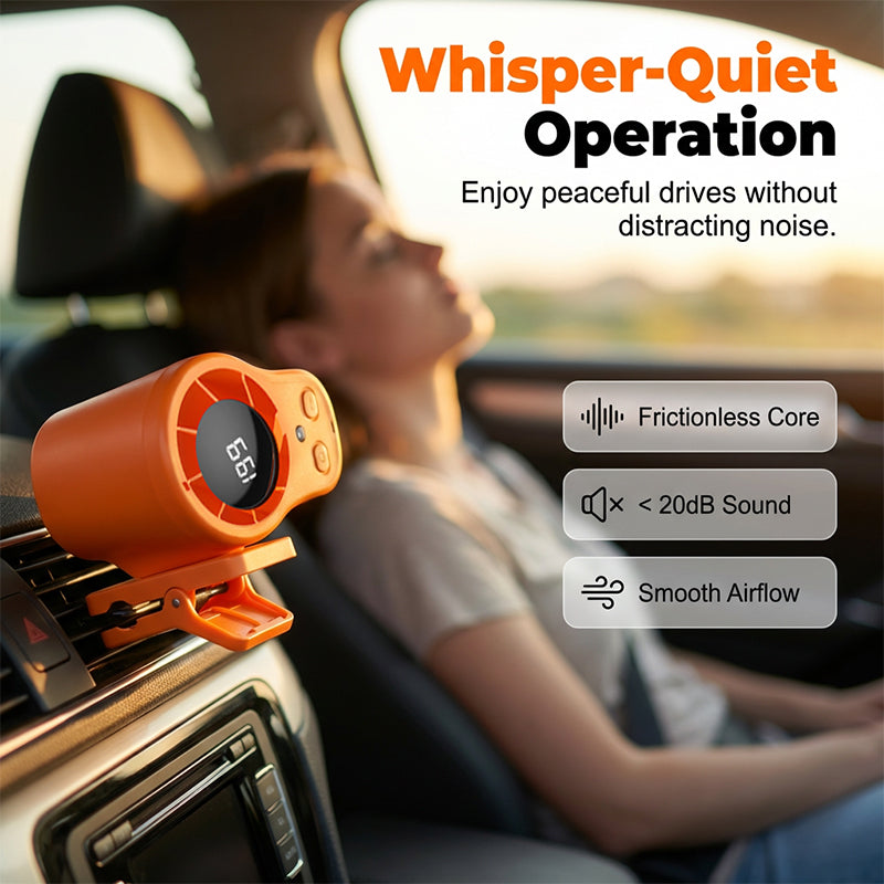 Mini-Ventilator mit Belüftungsclip für Auto und Schreibtisch | Brehn