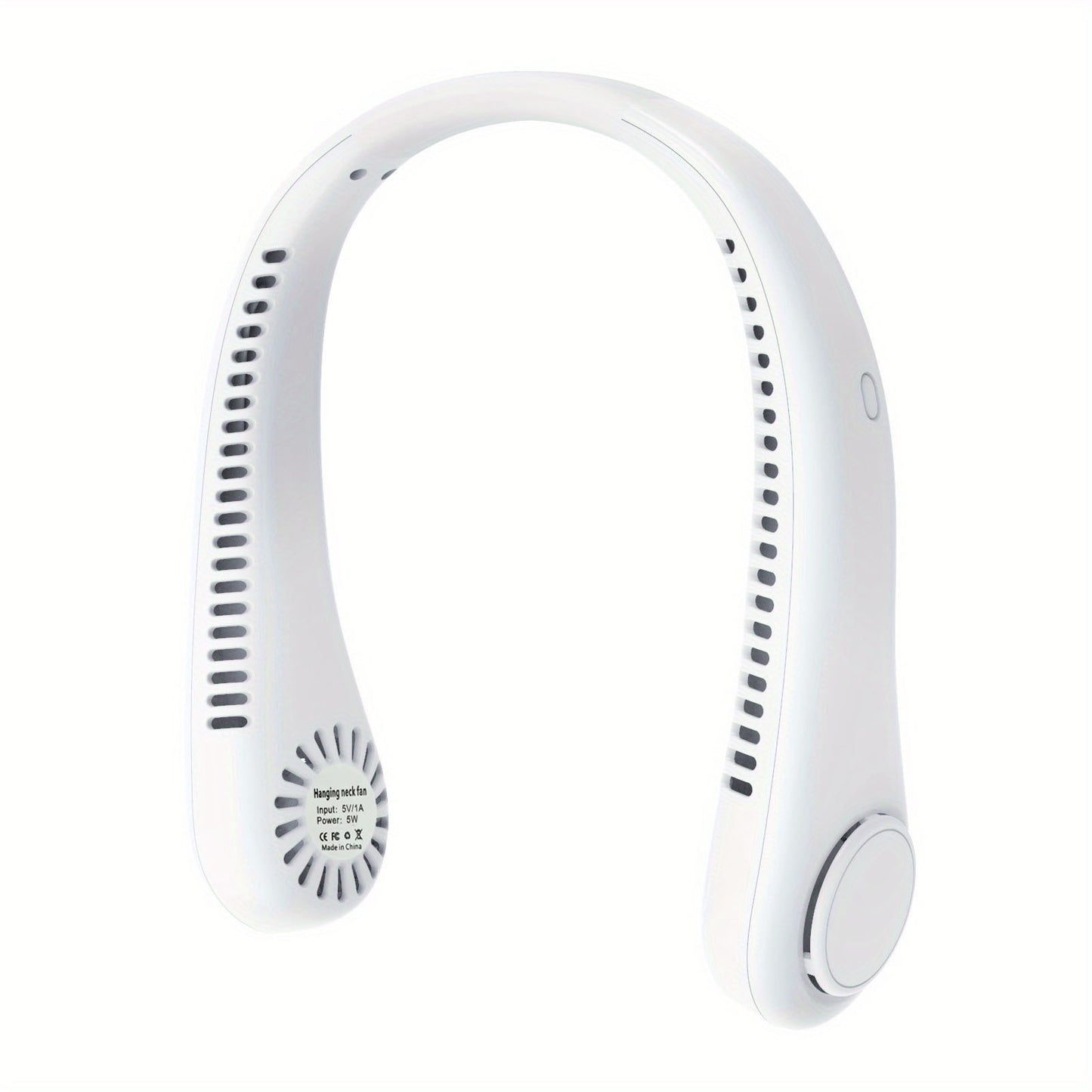 1pc Tragbarer Nackenventilator Elektrischer Drahtloser Ventilator Wiederaufladbarer USB Mini Ventilator Blattloser Persönlicher Ventilator Hängender Nacken Kühler Für Outdoor-Sportarten | Brehn