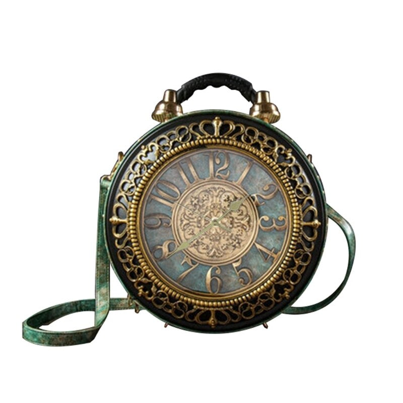 Brehn | Vintage Zeit Kreative Uhr Umhängetasche