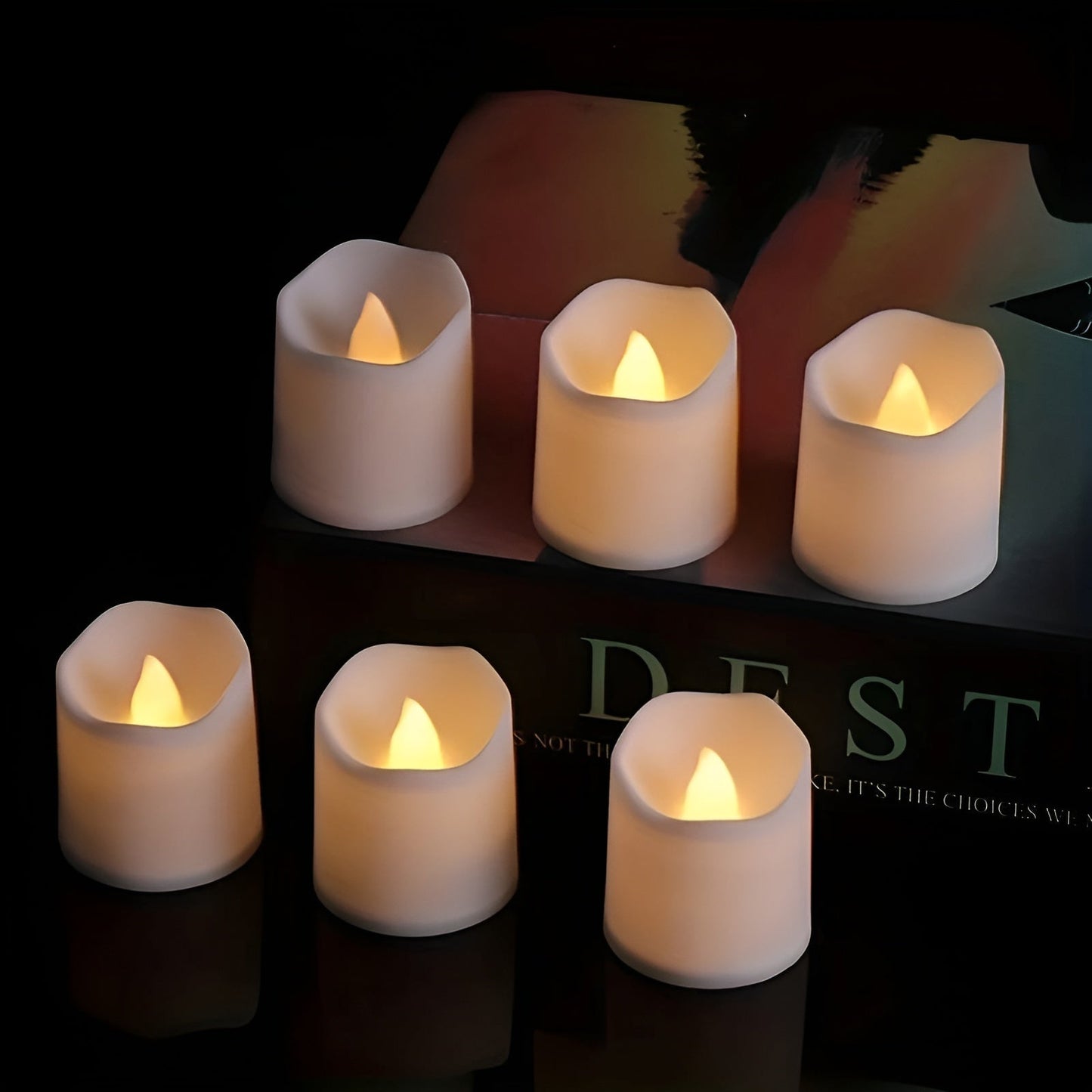 TwinkleLite Light – Flammenlose, flackernde elektrische LED-Kerzen