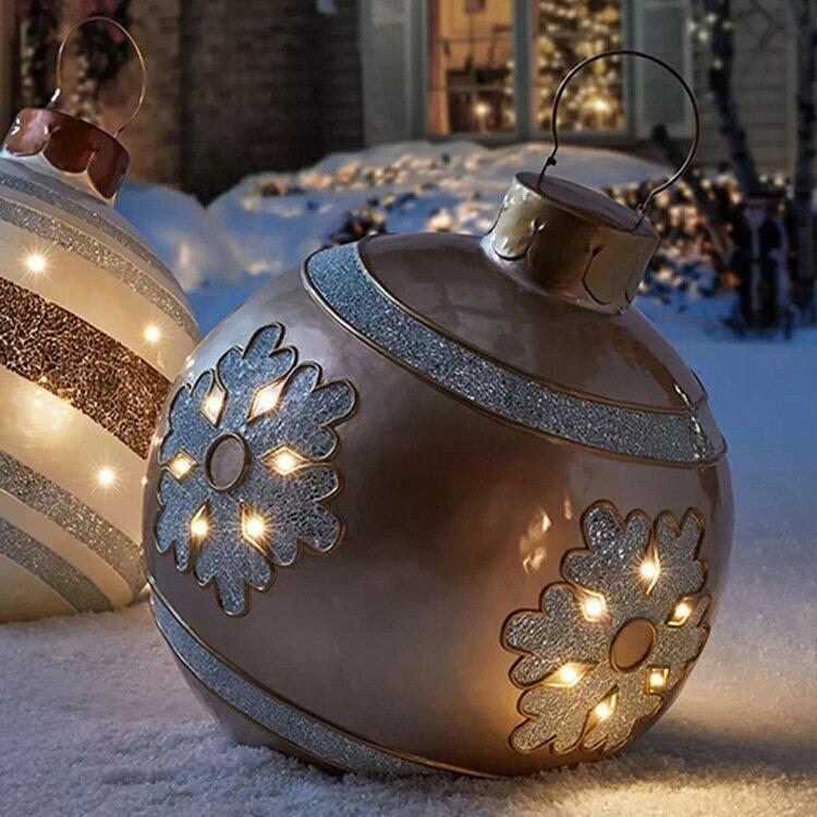 Brehn | Outdoor-Weihnachts-PVC-aufgeblasener dekorierter Ball
