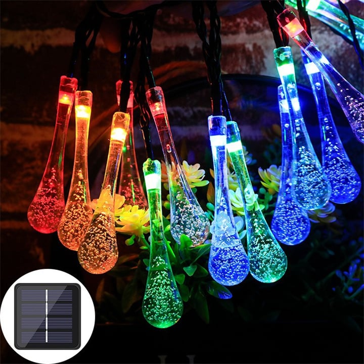 8 Modi Wasser Tropfen Solar Lichter | Brehn