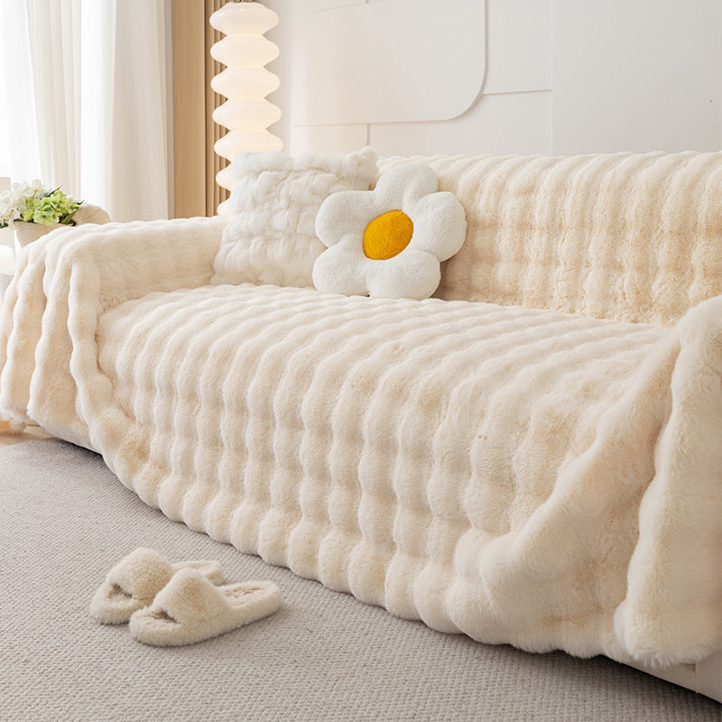 Premium Kunstfell Rutschfeste Sofa Bezüge
