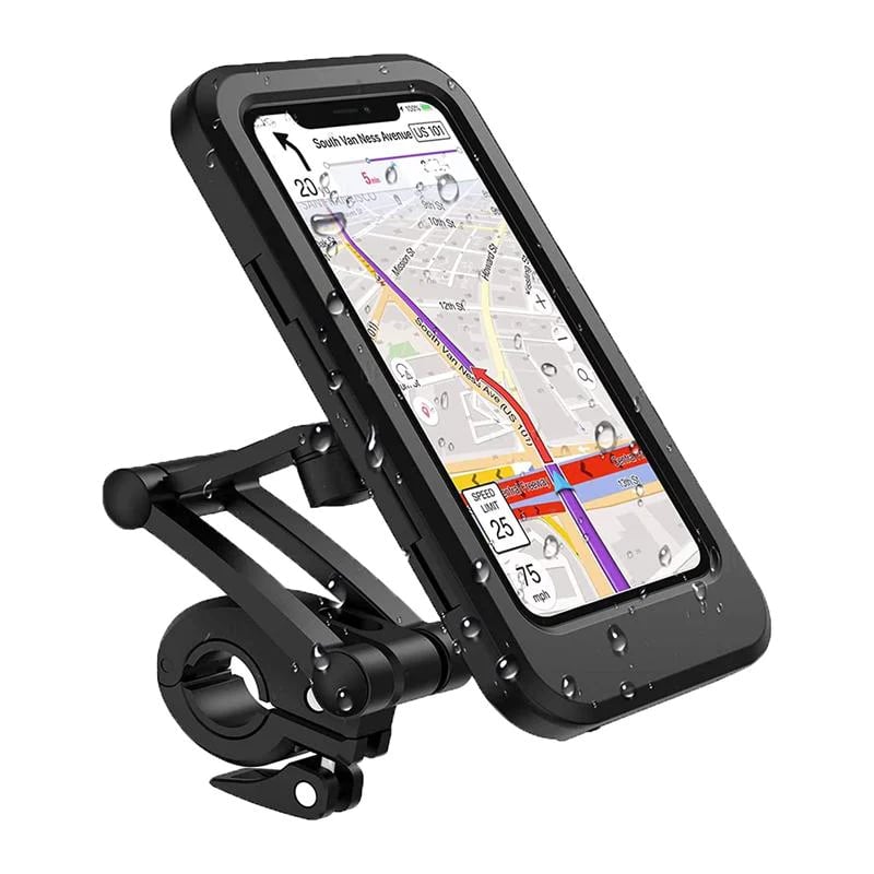 RideCharge Pro – Wasserdichter Handyhalter mit USB und 15W kabellosem Laden für Fahrrad und E-Bike | Brehn