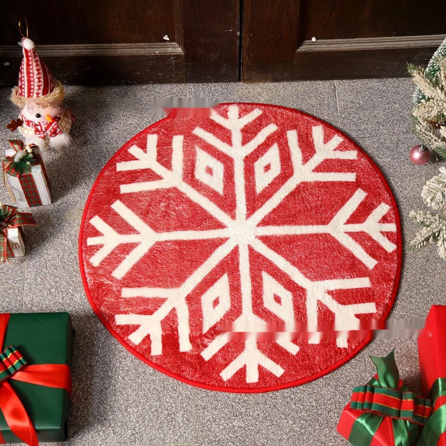 Brehn | Weihnachts-Kaschmir-ähnlicher Teppich Pflegeleicht
