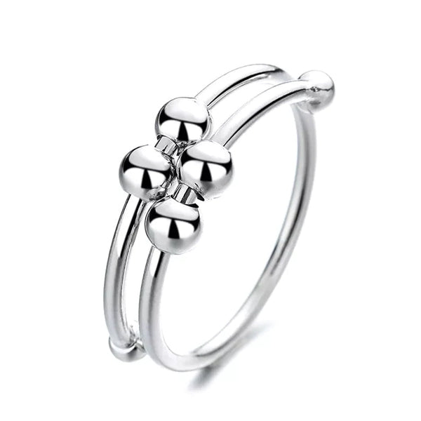 Brehn | 4 Beads Adjustable Anxiety Relief Ring