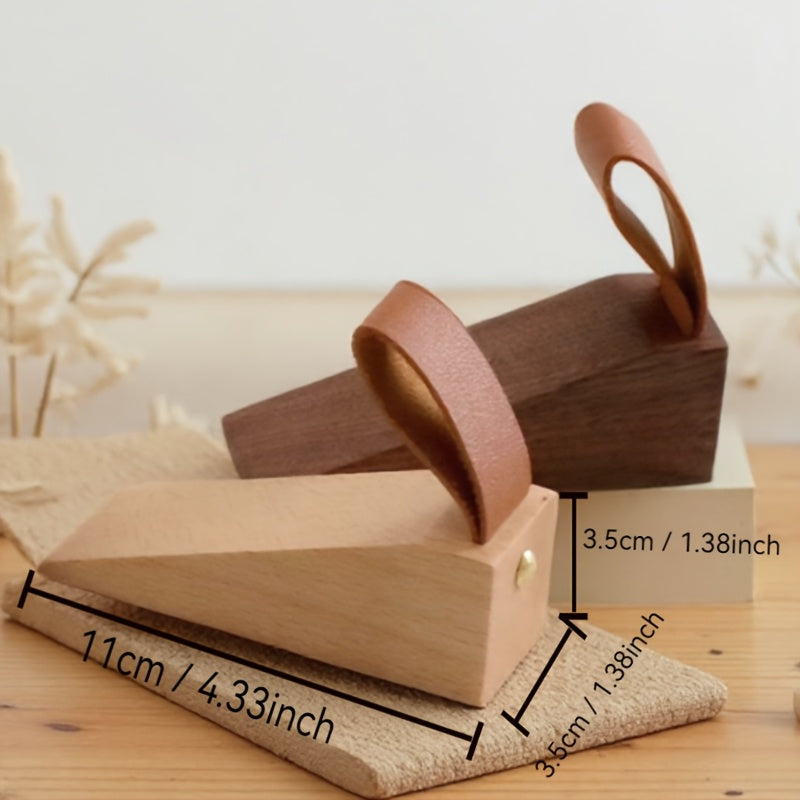 NordGrip Holz Türstopper – Skandinavisches Design mit rutschfester Basis | Brehn