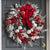 Kabellose, beleuchtete Weihnachtsdekoration | LED-Lichter, automatischer Timer & hochwertige rot-weiße Dekoration