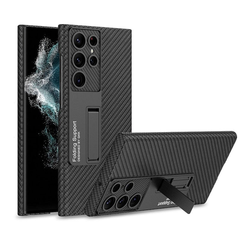 Brehn | Luxuriöse, ultradünne Leder-Telefonhülle, stoßfest, für Samsung Galaxy 23