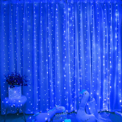 LED-Vorhang-Lichterkette mit Kupferdraht, USB