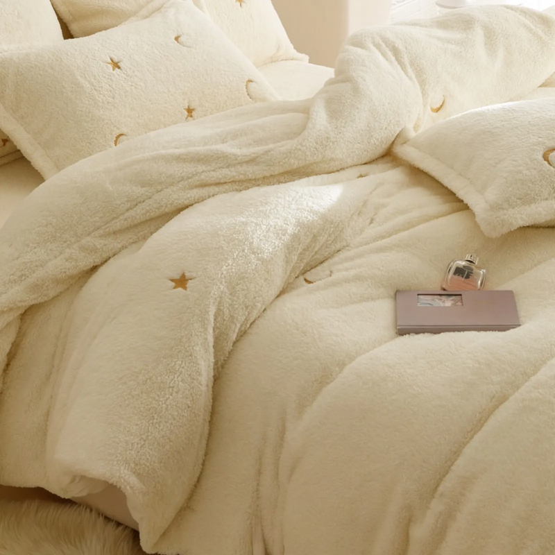 Kinder Bettwäsche-Set, Milchfaser-Fleece, winterwarm