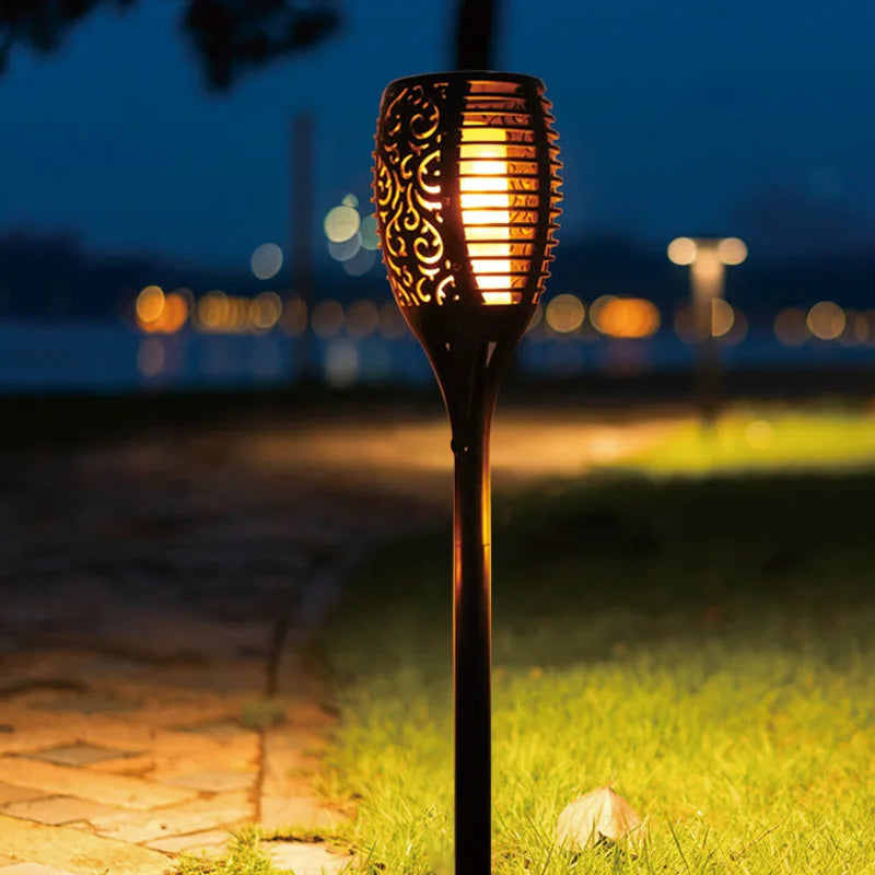 Solarbetriebene wasserdichte LED Gartenfackel
