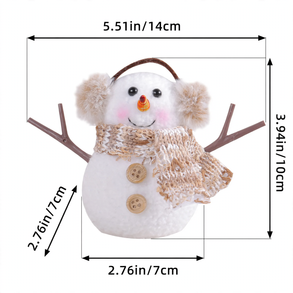 Leuchtende Weihnachts-Wichtelfigur mit Pailletten