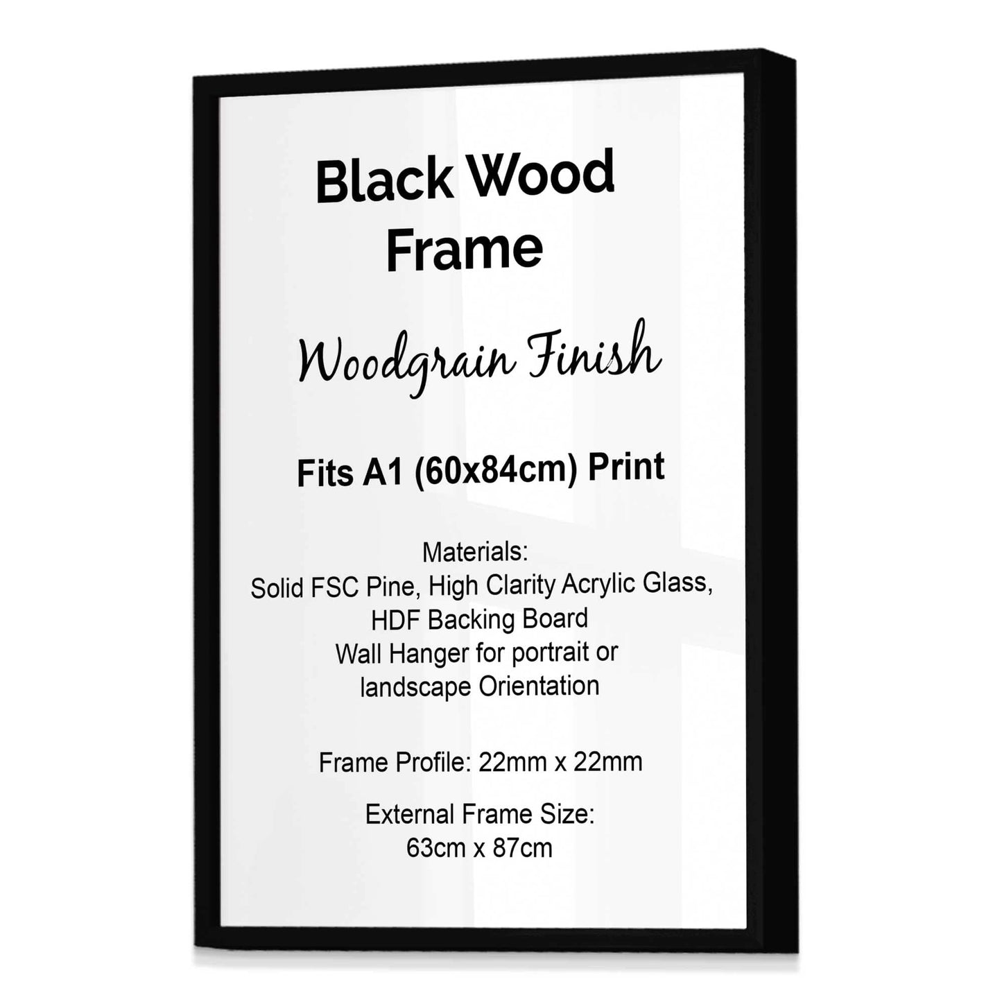 Artze Essentials Einzel-Holzrahmen Größe A1