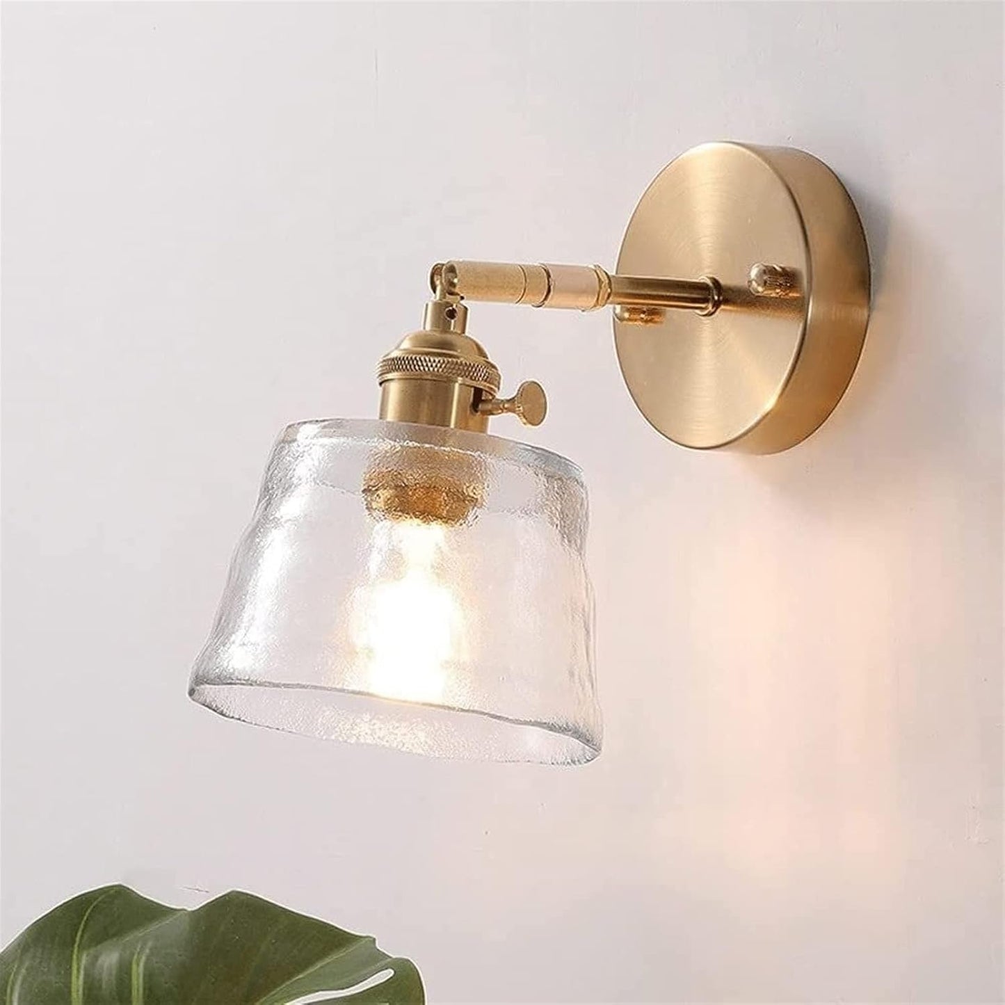 Moderne verstellbare Glas-Wandleuchte | Brehn