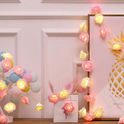LED-Rosen-Lichterkette für romantische Dekoration