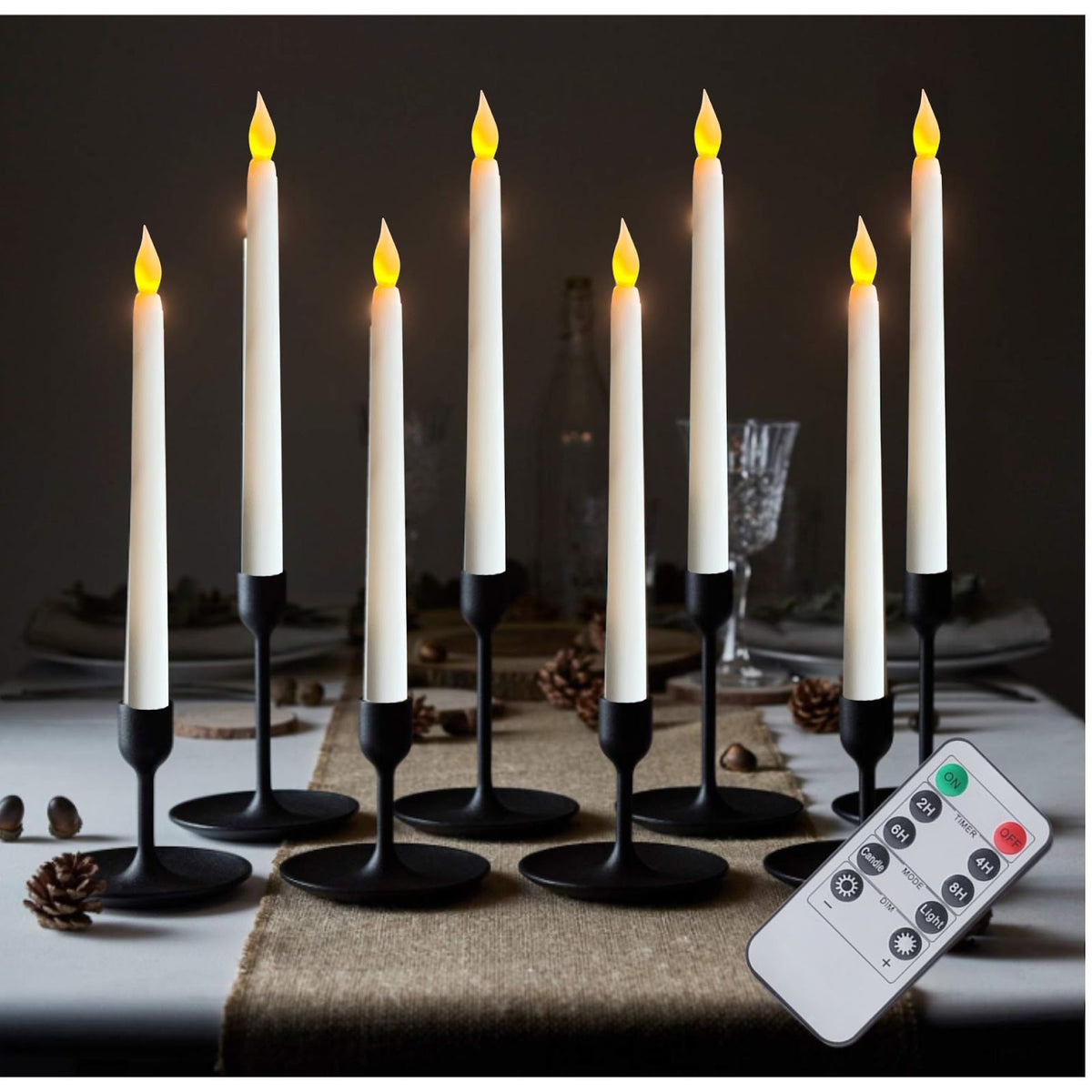 LED-Stabkerze mit Flammeneffekt