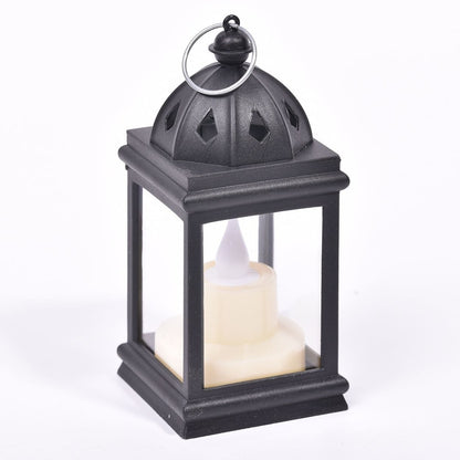 Dekorative LED-Windlicht-Laterne im Retro-Stil