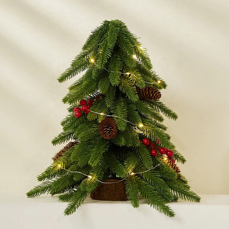Miniatur-Weihnachtsbaum mit Kunstschnee, 40 cm