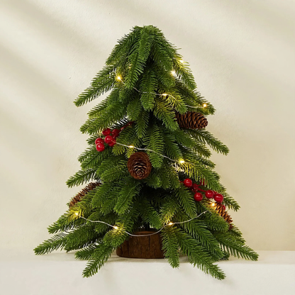 Miniatur-Weihnachtsbaum mit Kunstschnee, 40 cm