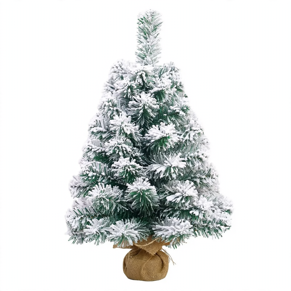 Künstlicher Mini-Weihnachtsbaum mit Schnee-Effekt
