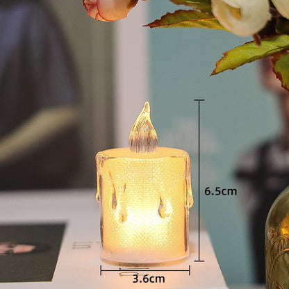 LED-Teelicht mit transparentem Gehäuse, PS-Kunststoff