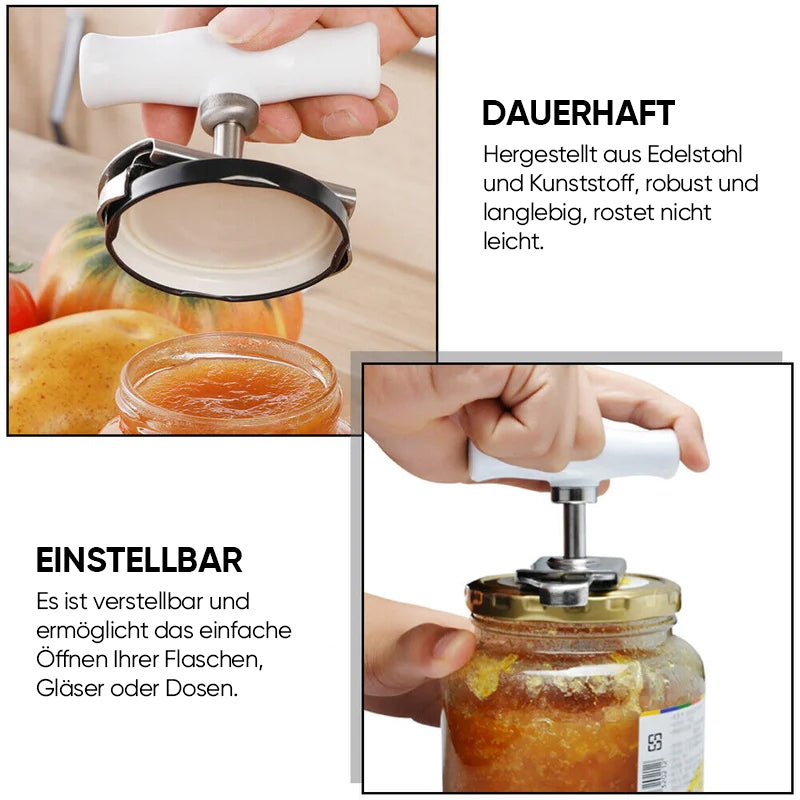 Größenverstellbarer Dosenöffner aus Edelstahl | Brehn