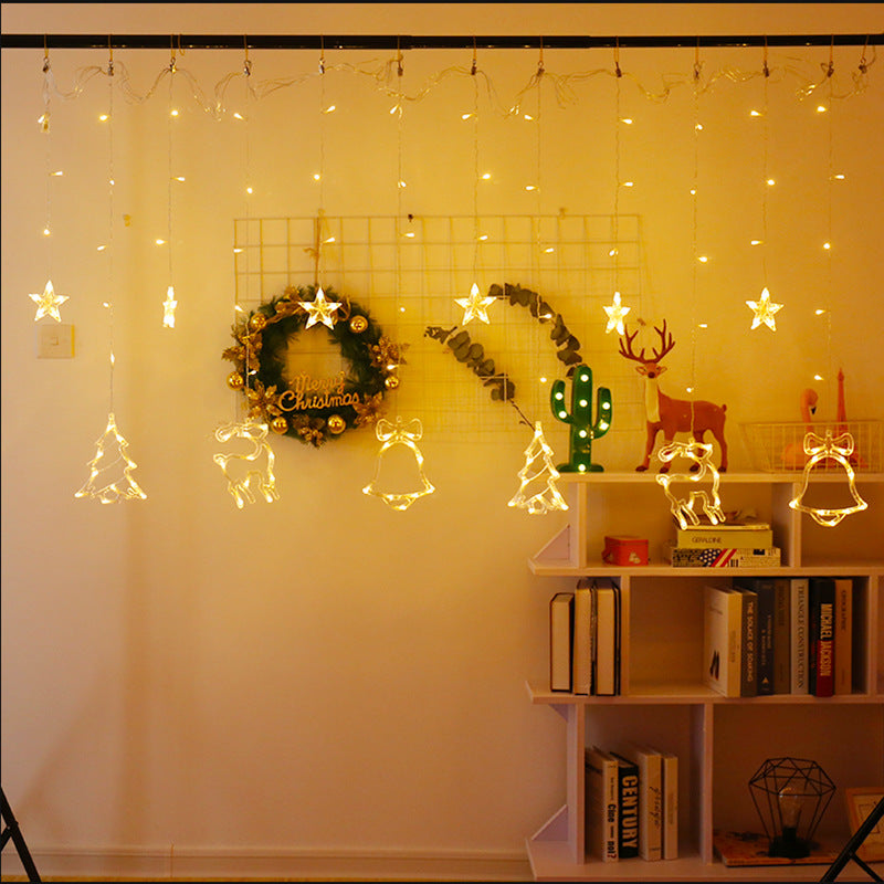 LED-Weihnachts-Vorhang-Lichterkette