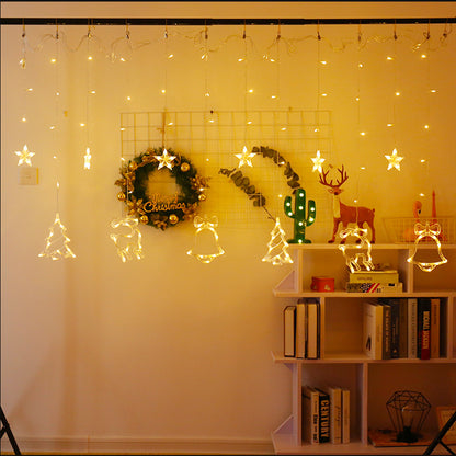 LED-Weihnachts-Vorhang-Lichterkette