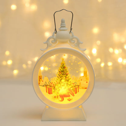 Dekorative LED-Laterne mit Weihnachtsmotiv
