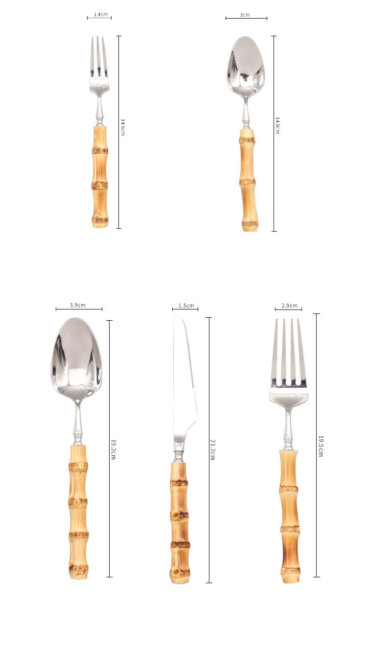 BambooElegance – Luxus Besteckset mit Bambusakzenten | Brehn