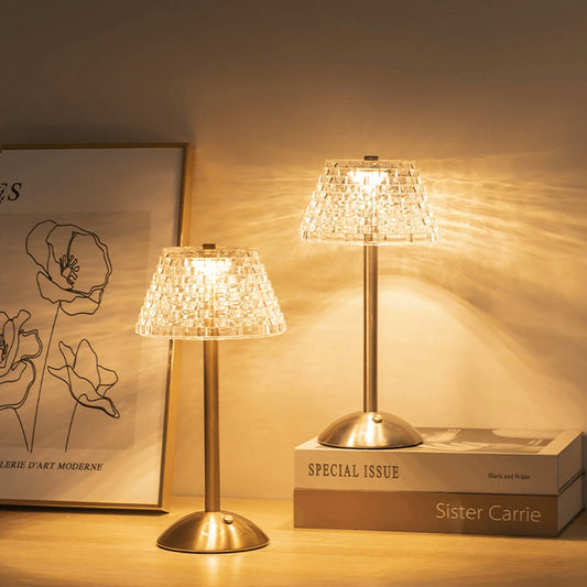 Brehn | AuraGlow Tischlampe - Wiederaufladbare LED-Lampe mit Dimmfunktion