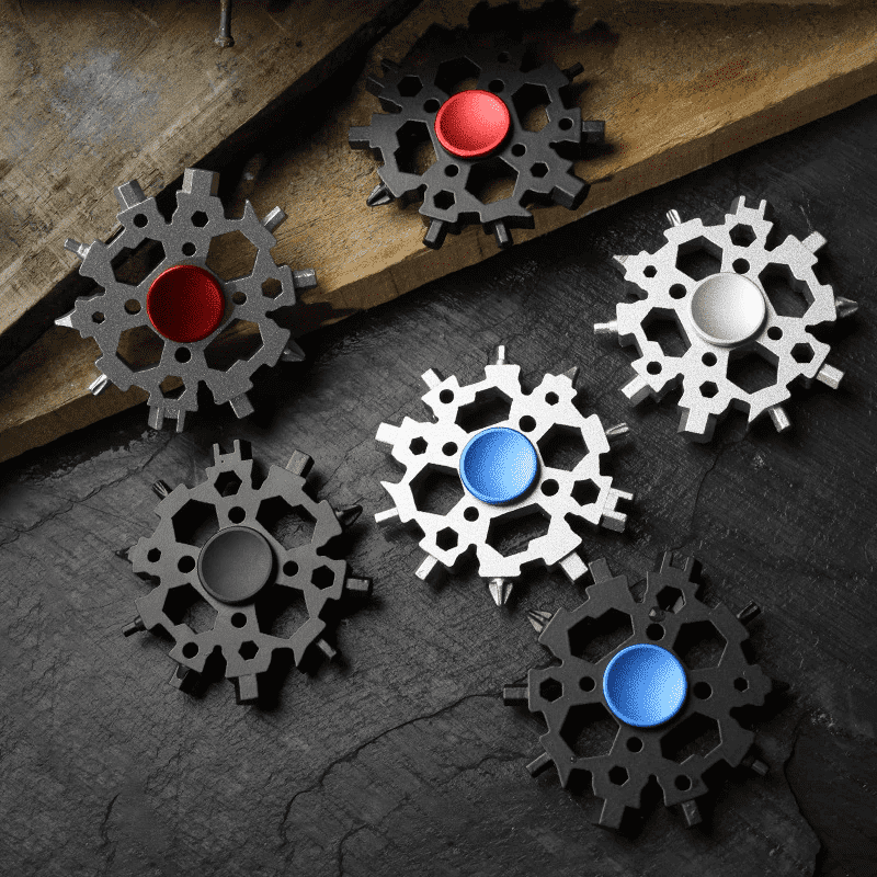 22-in-1 Schneeflocken Multi-Tool Mit Fidget Spinner | Brehn