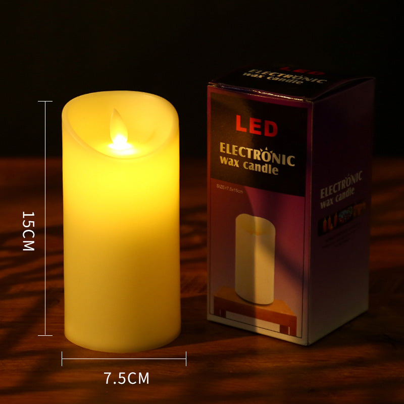 LED-Echtwachs-Optik-Kerzen mit Flackereffekt