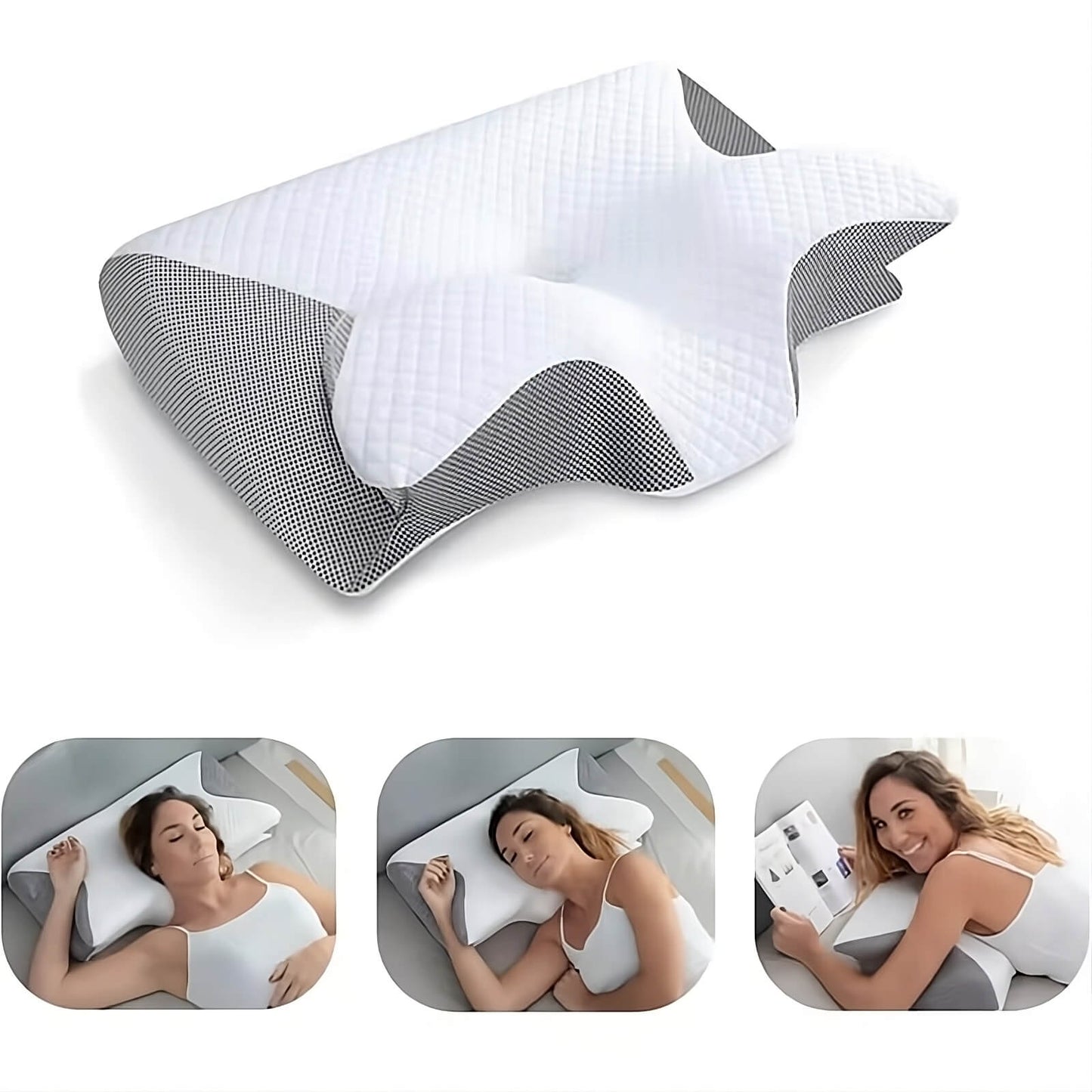 RelaxNek Ergonomisches Memory-Schaumkissen – Unterstützung für Nacken und Rücken | Brehn